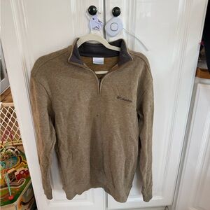 Columbia Men's Zip-Up Sweater in Brown
